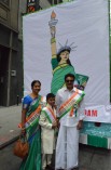 Anna Hazare and Sarath Kumar at Americas largest India Day parade