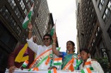 Anna Hazare and Sarath Kumar at Americas largest India Day parade