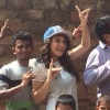 Hansika promotes Maan Karate
