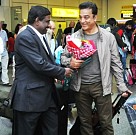 Ilayaraaja and Kamal Haasan land in London
