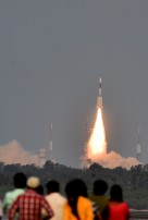 ISRO's GSLV-F08 carrying GSAT-6A communication satellite launch