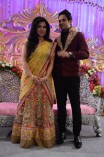 Mr and Mrs Bharath at Their Wedding Reception