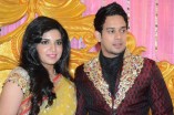 Mr and Mrs Bharath at Their Wedding Reception