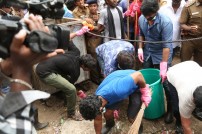 Nadigar Sangam Cleans Chennai