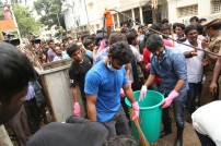 Nadigar Sangam Cleans Chennai