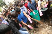 Nadigar Sangam Cleans Chennai