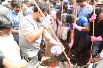 Nadigar Sangam Cleans Chennai