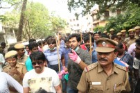 Nadigar Sangam Cleans Chennai