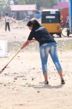Papparapaam Team began their movie by Cleaning the City