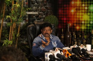  PC With Ram Gopal Varma For Launch Of Web Series Guns & Thighs 