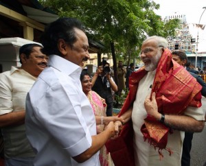 PM Modi Meets Kalaignar Karunanidhi And Stalin In Chennai