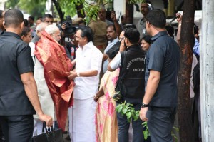 PM Modi Meets Kalaignar Karunanidhi And Stalin In Chennai