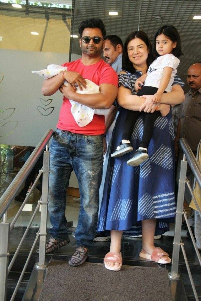 Sachiin Joshi and Urvashi Sharma With Their New Born Baby