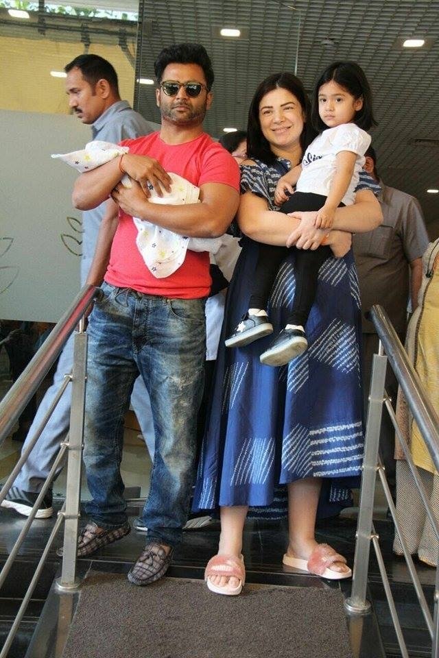 Sachiin Joshi and Urvashi Sharma With Their New Born Baby