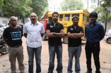 Sathyaraj & Sibiraj rescue a dog which survived the Porur disaster