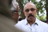 Sathyaraj & Sibiraj rescue a dog which survived the Porur disaster