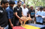 Sathyaraj & Sibiraj rescue a dog which survived the Porur disaster