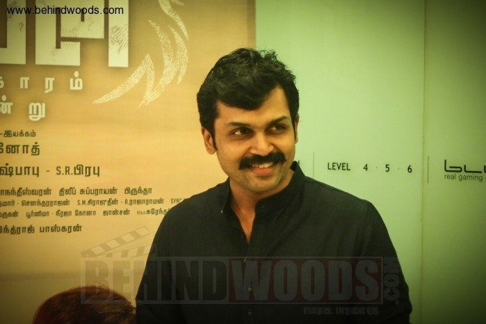 Suriya and Karthi at Theeran Adhigaram Ondru Celebrity Show