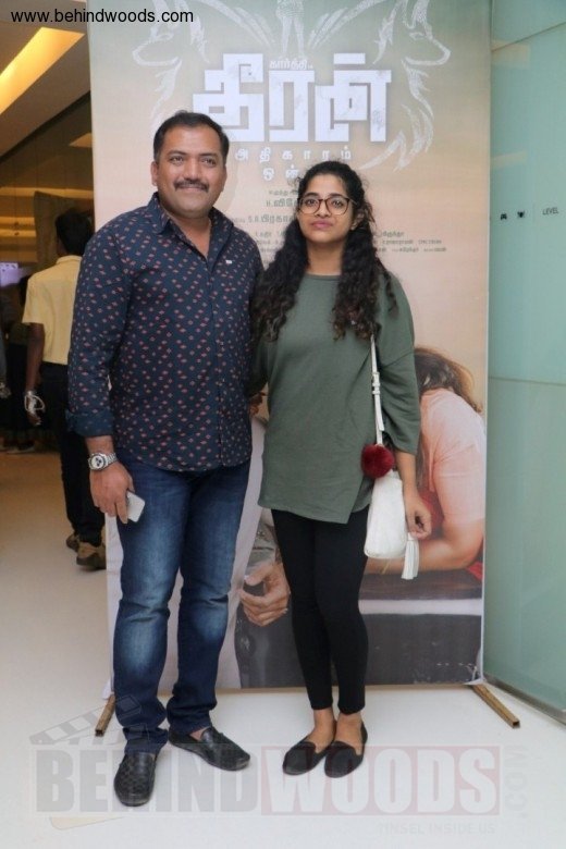 Suriya and Karthi at Theeran Adhigaram Ondru Celebrity Show