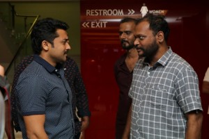 Suriya and Karthi at Theeran Adhigaram Ondru Celebrity Show