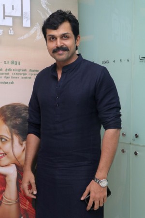 Suriya and Karthi at Theeran Adhigaram Ondru Celebrity Show