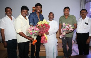 Tamil Film Producers Council Office Bearers Meet Ilayaraja