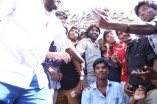 Team Vanavarayan Vallavarayan Meets Fans in Theater 