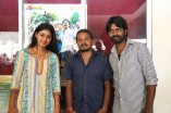 Team Vanavarayan Vallavarayan Meets Fans in Theater 