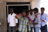 Team Vanavarayan Vallavarayan Meets Fans in Theater 