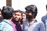 Team Vanavarayan Vallavarayan Meets Fans in Theater 