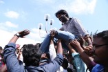 Team Vanavarayan Vallavarayan Meets Fans in Theater 