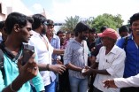 Team Vanavarayan Vallavarayan Meets Fans in Theater 