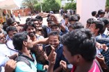 Team Vanavarayan Vallavarayan Meets Fans in Theater 