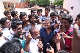 Team Vanavarayan Vallavarayan Meets Fans in Theater 