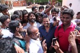 Team Vanavarayan Vallavarayan Meets Fans in Theater 