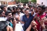 Team Vanavarayan Vallavarayan Meets Fans in Theater 