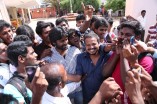 Team Vanavarayan Vallavarayan Meets Fans in Theater 