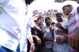 Team Vanavarayan Vallavarayan Meets Fans in Theater 