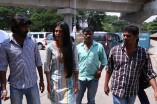 Team Vanavarayan Vallavarayan Meets Fans in Theater 