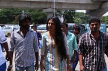 Team Vanavarayan Vallavarayan Meets Fans in Theater 