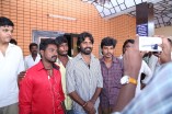Team Vanavarayan Vallavarayan Meets Fans in Theater 