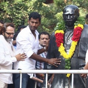 Vishal files nomination for RK Nagar by- elections