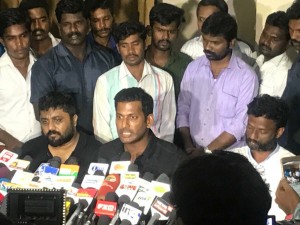 Vishal's urgent press meet