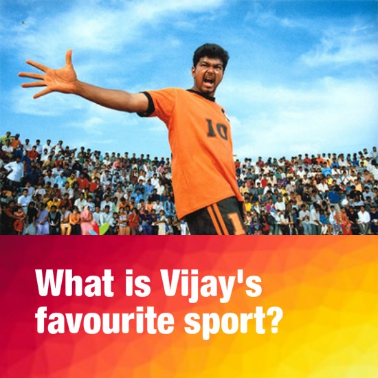 What is Vijay's favourite sport?