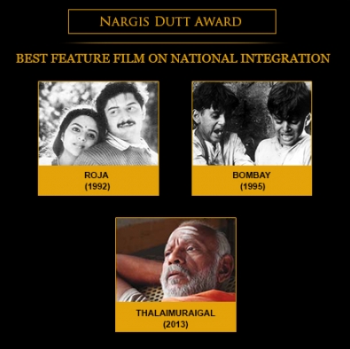 Nargis Dutt Award for Best Feature Film on National Integration - (3 Times)