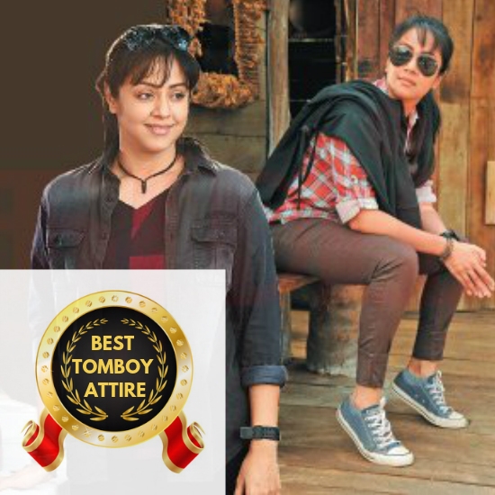 Jyothika- Best Tomboy attire