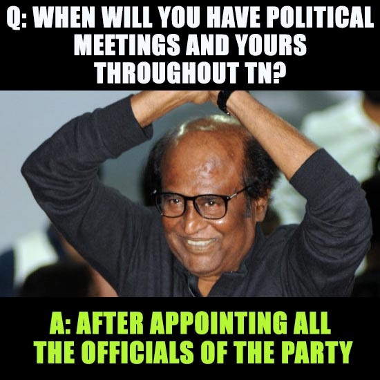 'After appointing all the officials of the party'