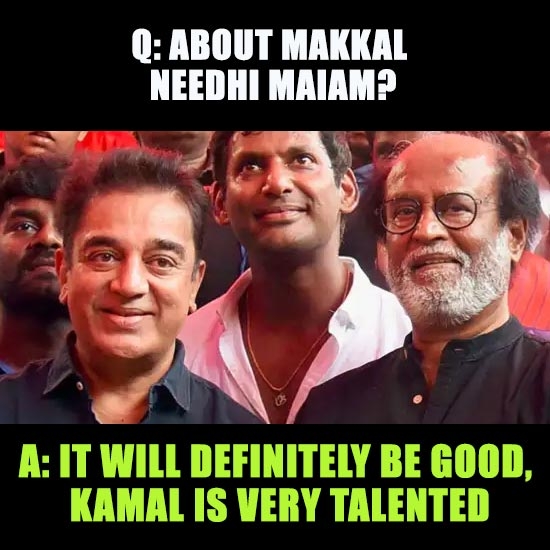 'It will definitely be good, Kamal is very talented'
