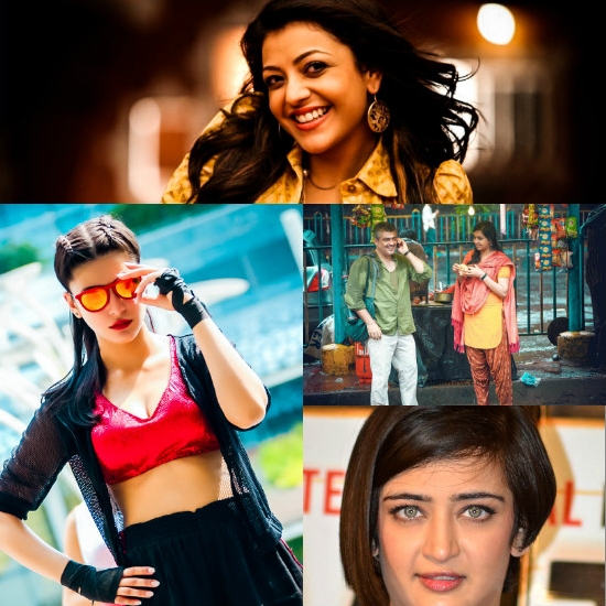 Shruthi Hasaan- Lakshmi Menon- Kajal Agarwal-Akshara Haasan