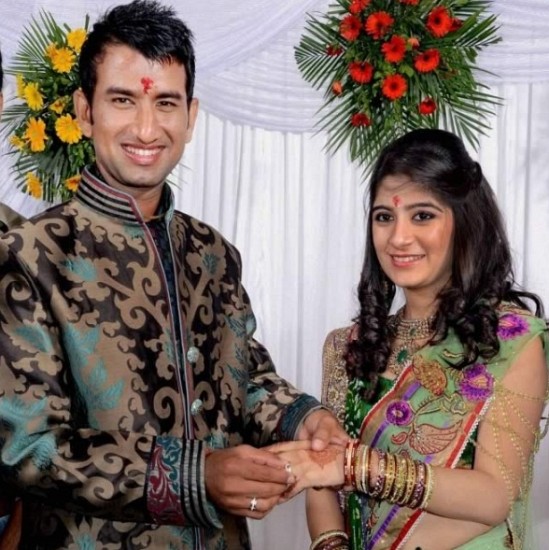 Cheteshwar Pujara & Puja